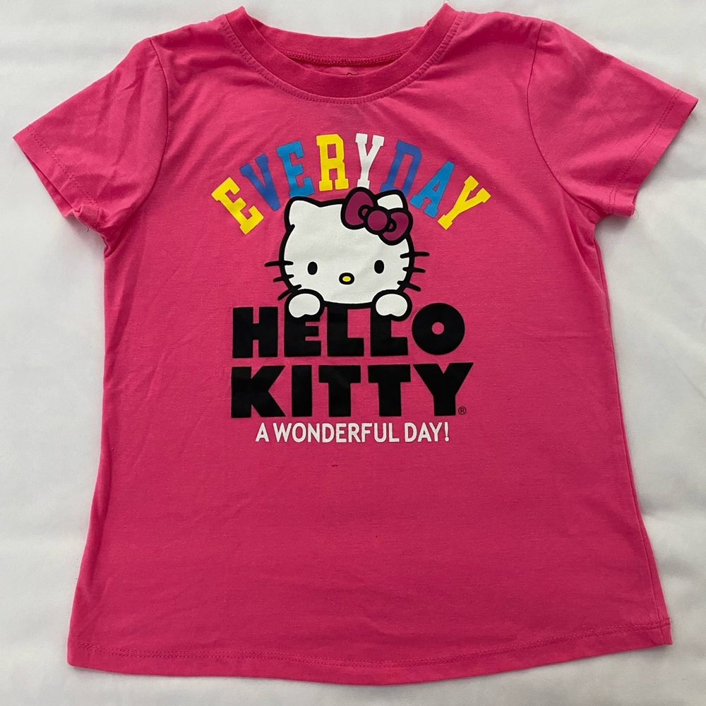 Girl’s Hello Kitty Bright Pink T-Shirt. Size 12
